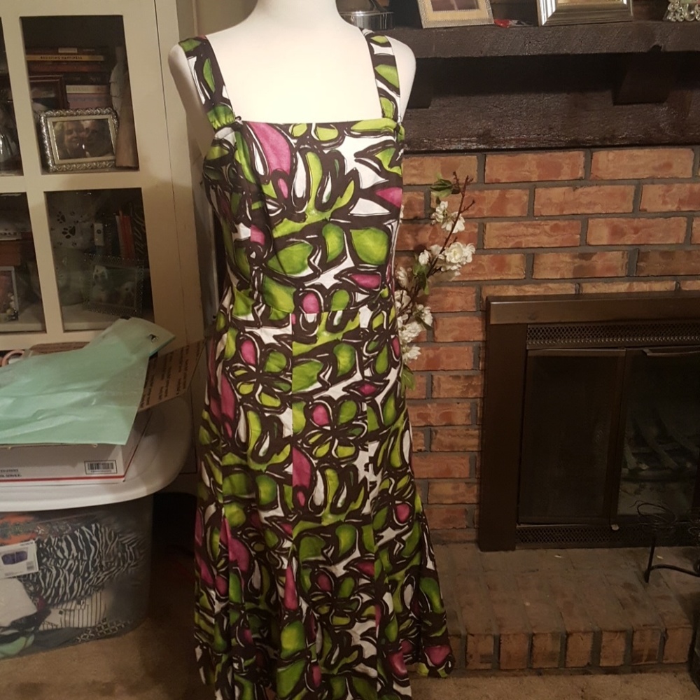 Midi plus size suspender style dress